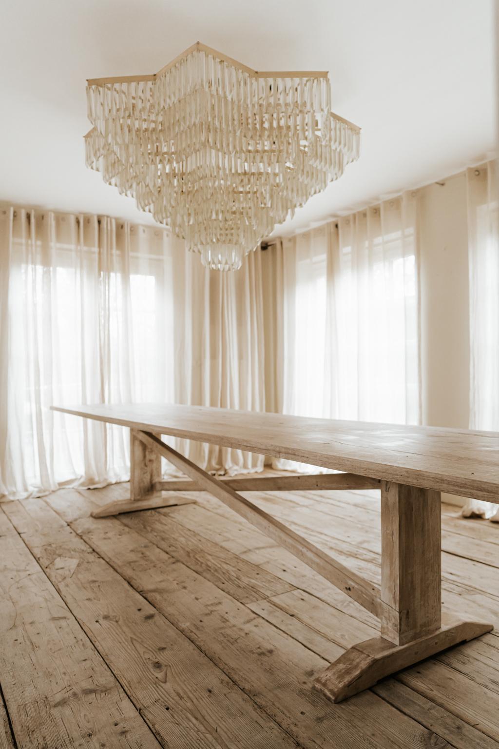 Customized Extra Large Oak Dining/Conference Table 4