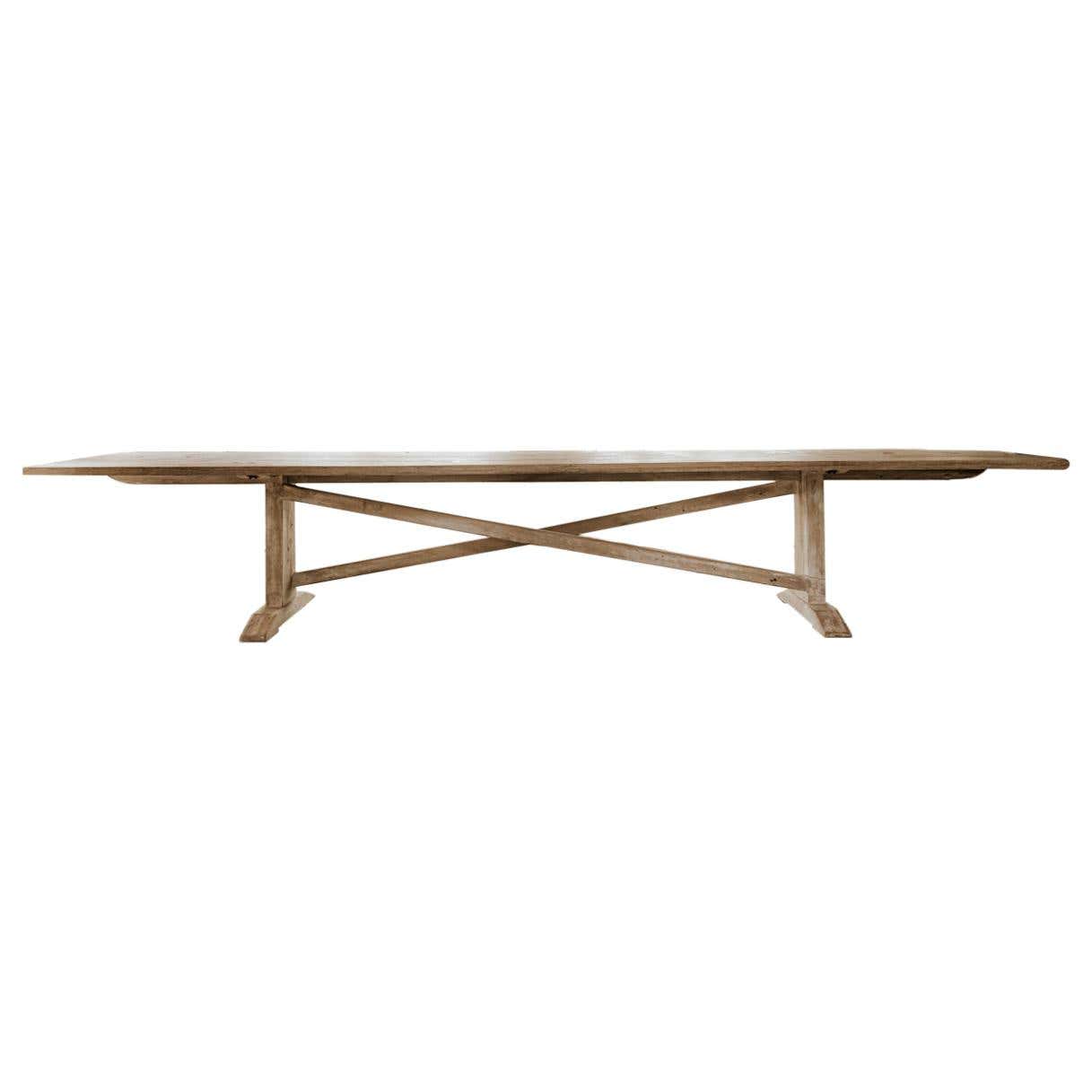 Customized Extra Large Oak Dining/Conference Table at 1stDibs | custom ...