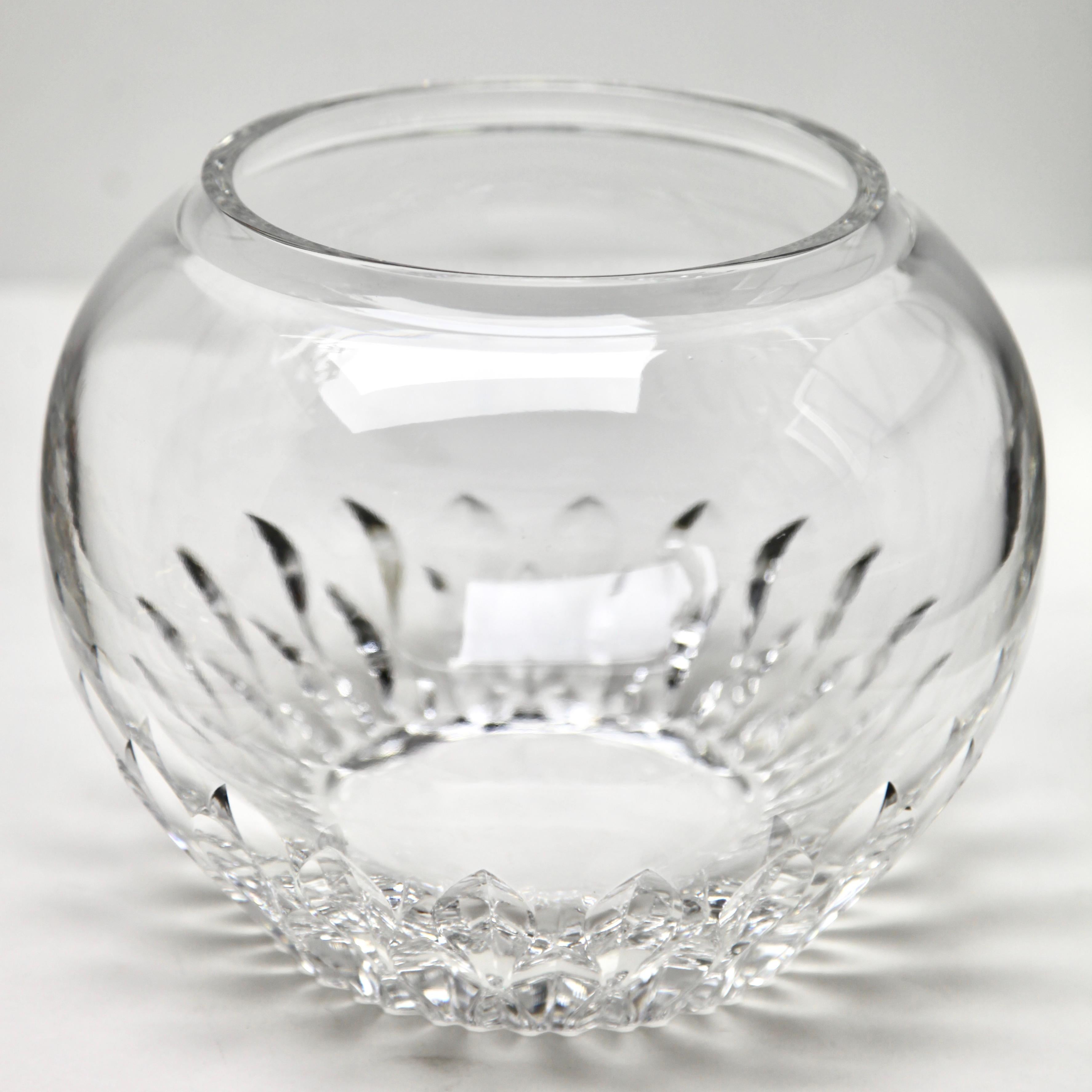 Belgian Cut Clear Crystal Large Punch Bowl Belgium For Sale