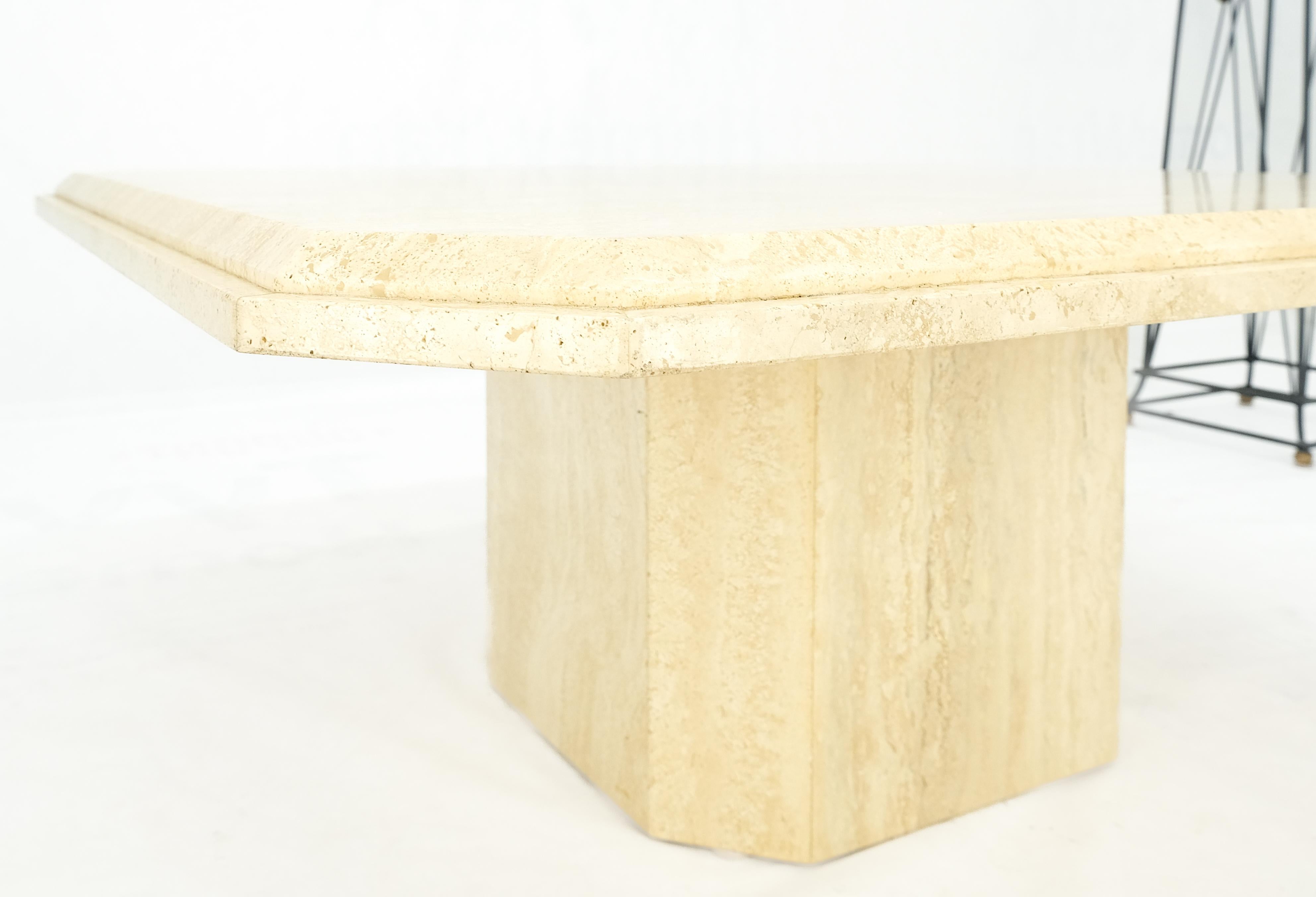travertine square coffee table