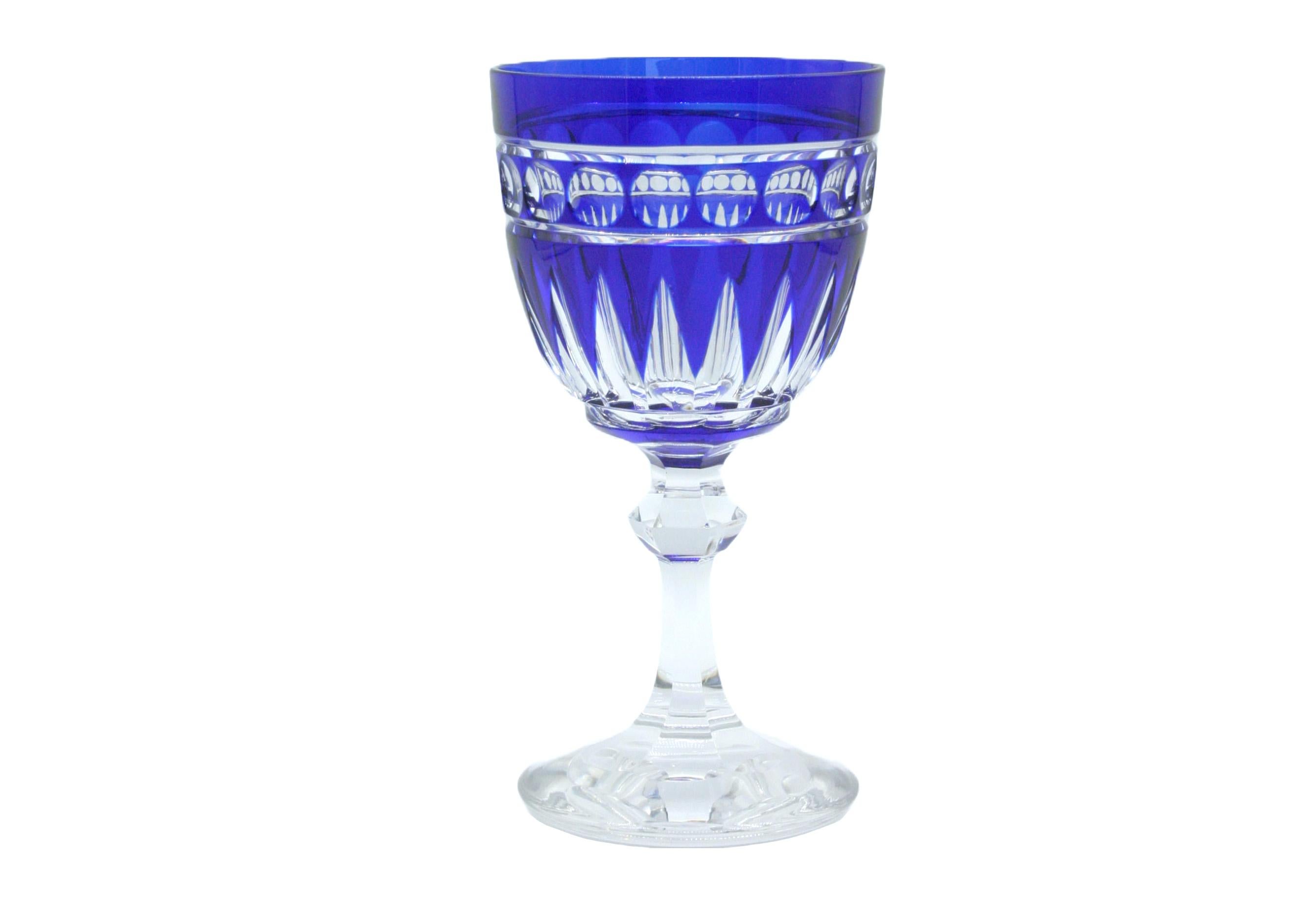 Hand-Crafted Cut Crystal Barware / Tableware Service / 12 People For Sale