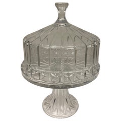 Soporte de Cristal para Pastel con Tapa