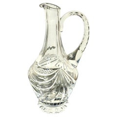 Cut Crystal Carafe or Pitcher by Cristalleries de Lorraine