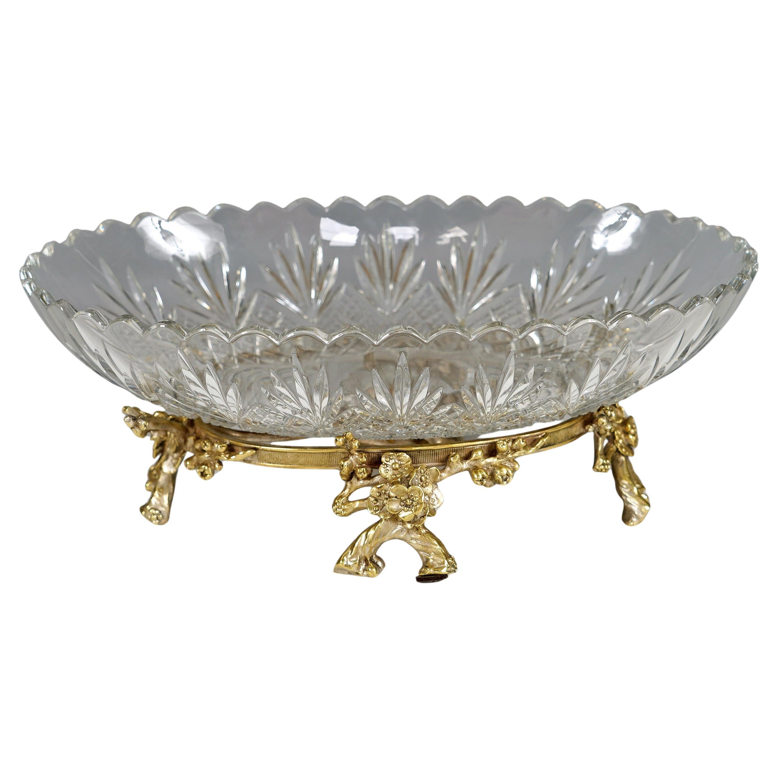 Cut-Crystal Centerpiece attr. to Baccarat, France, circa 1880