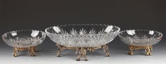 Cut-Crystal Centerpiece Attributed to Baccarat, France, Circa 1870