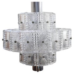 Cut Crystal Chandelier, 1970s