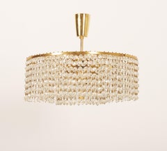 Cut Crystal Chandelier Attributed J.L. Lobmeyr