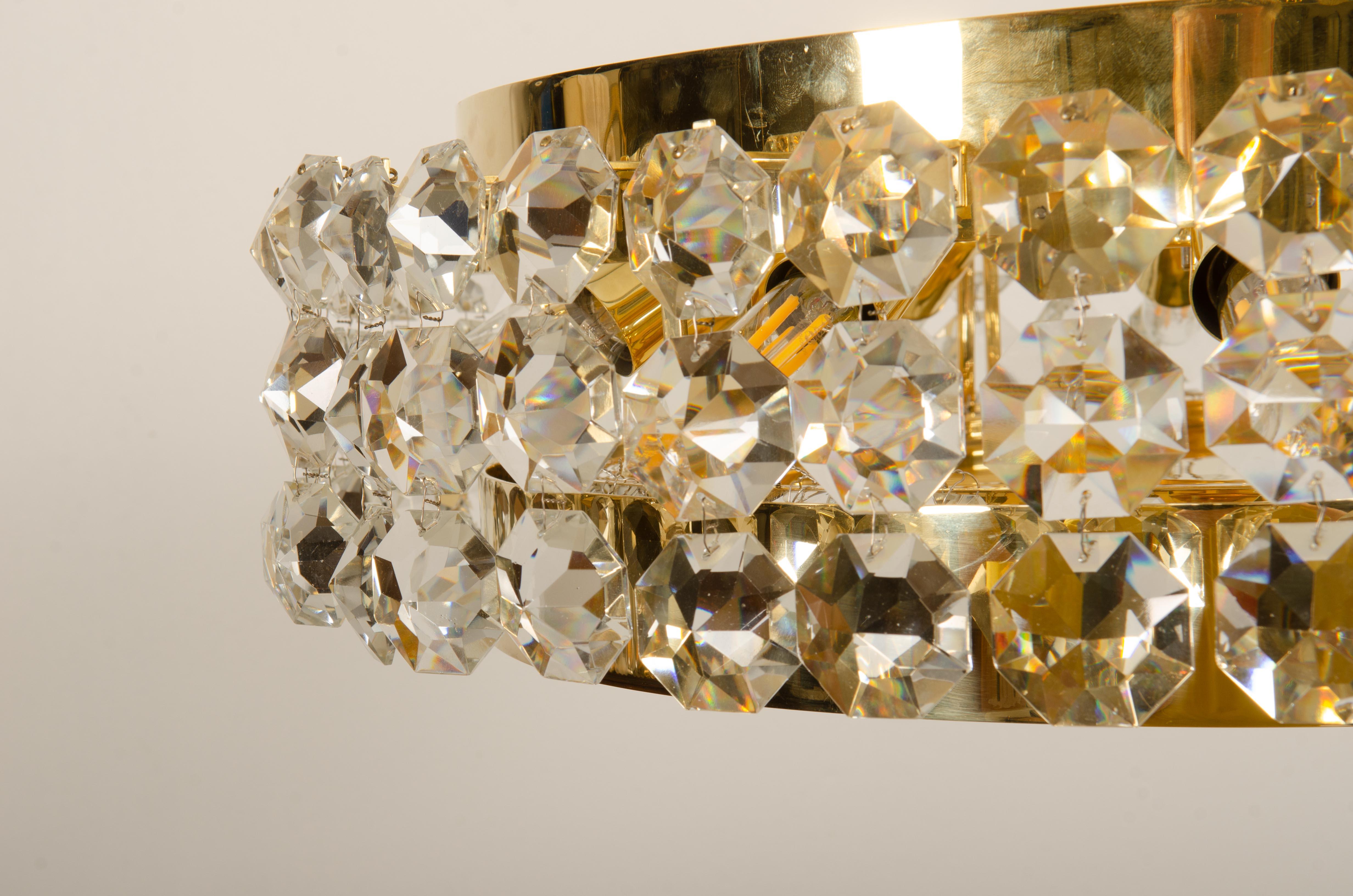 Cut Crystal Chandelier by Bakalowits  For Sale 4