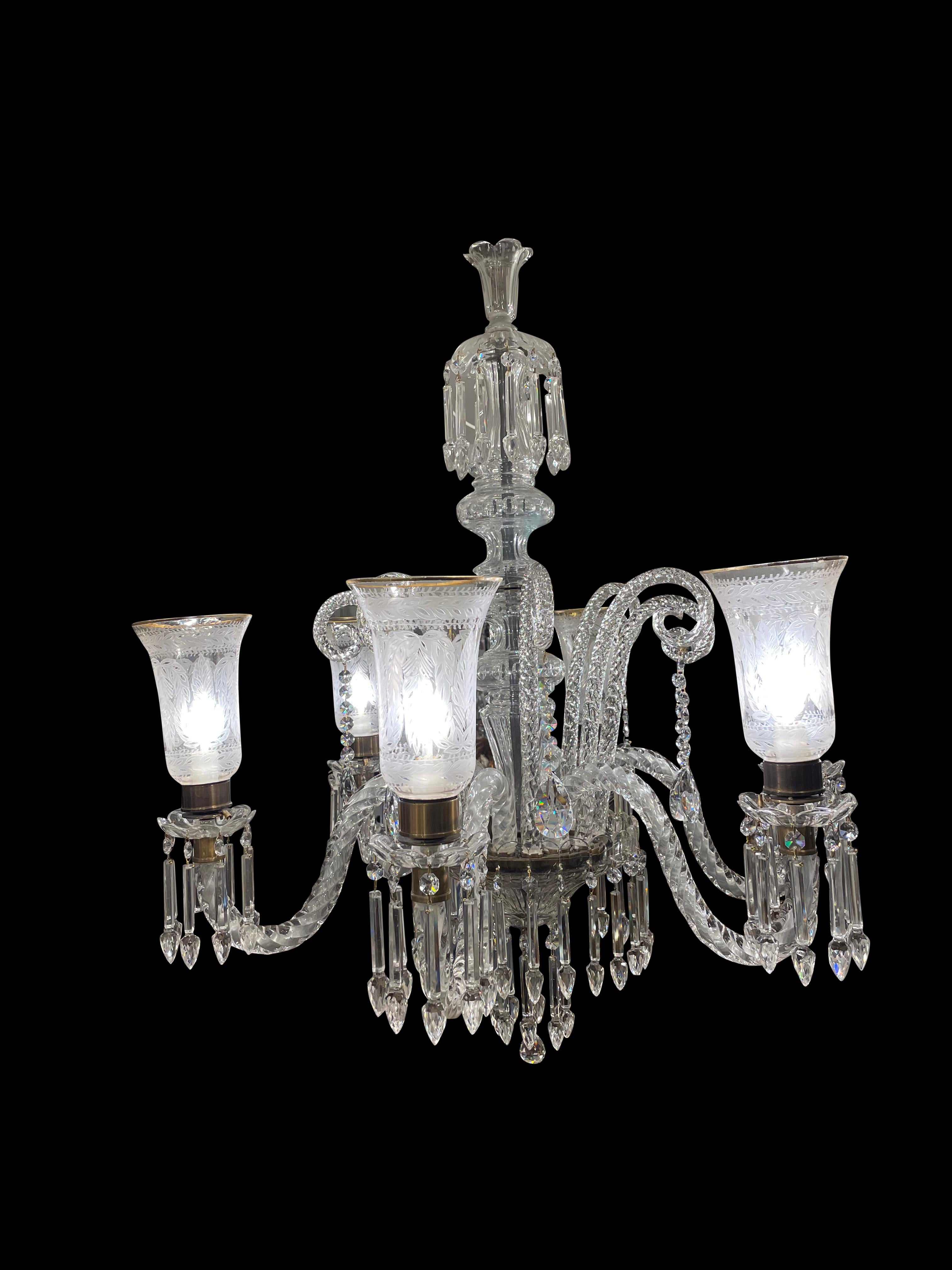 crystal chandelier with shades