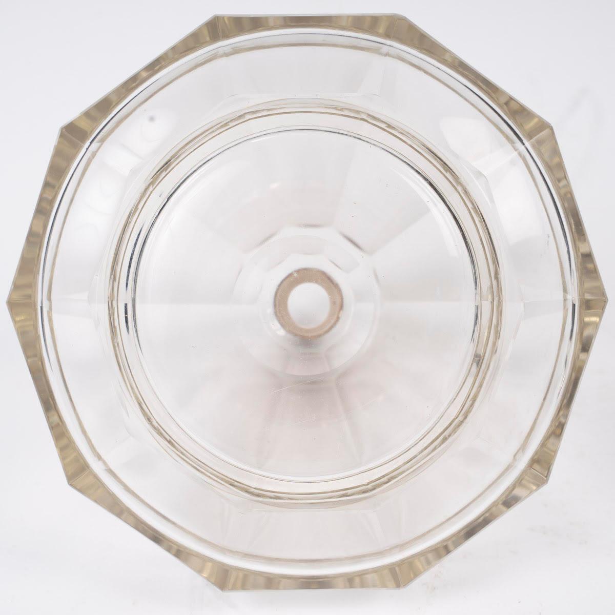 Cut Crystal Decanter, Silver Mount, 20th Century In Good Condition In Saint-Ouen, FR