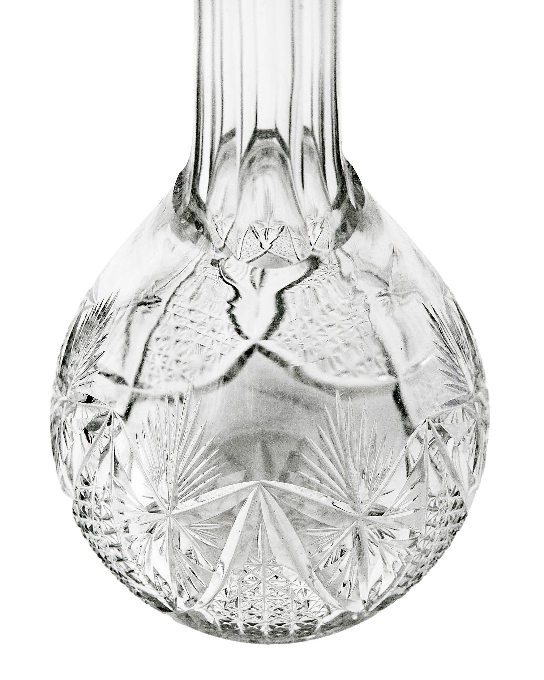 Cut Crystal Decanters, a set of 2 6