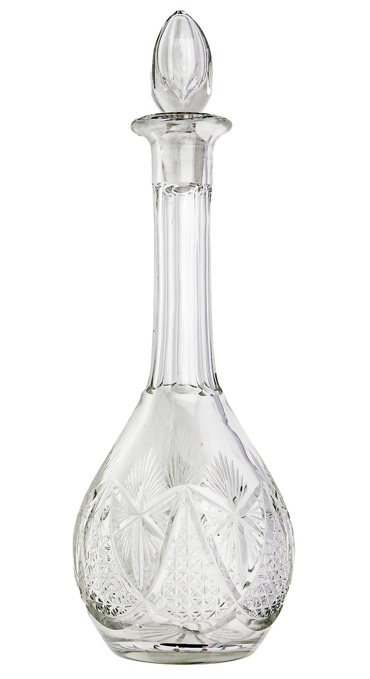 Cut Crystal Decanters, a set of 2 7