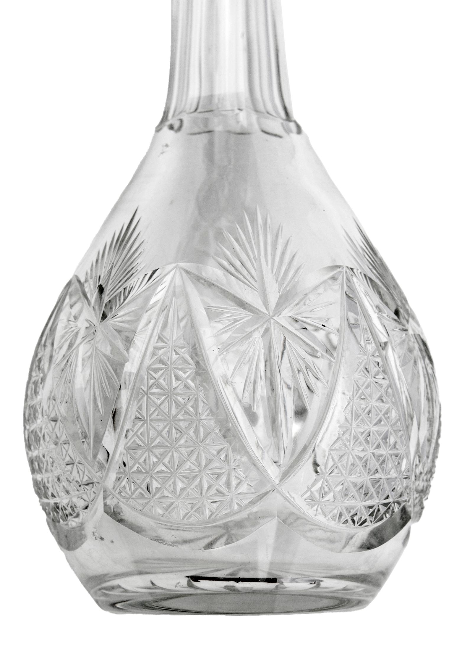 Cut Crystal Decanters, a set of 2 8