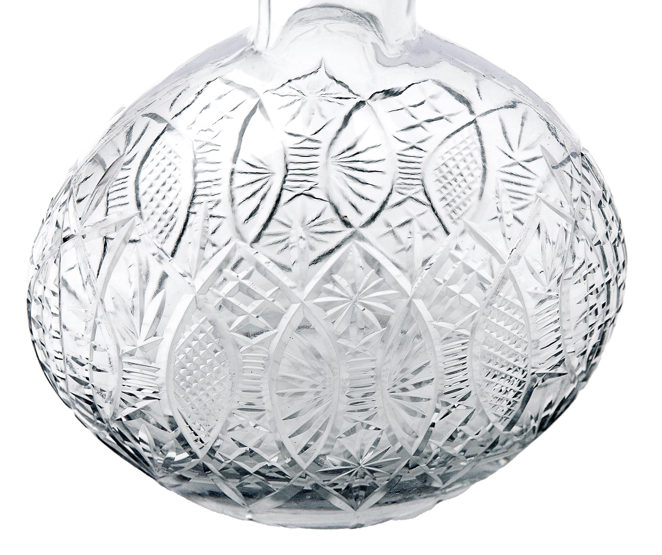 Cut Crystal Decanters, a set of 2 2