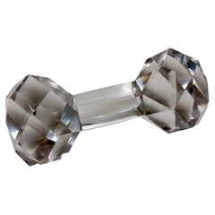 Cut Crystal Dumbbell Carving Knife Rest