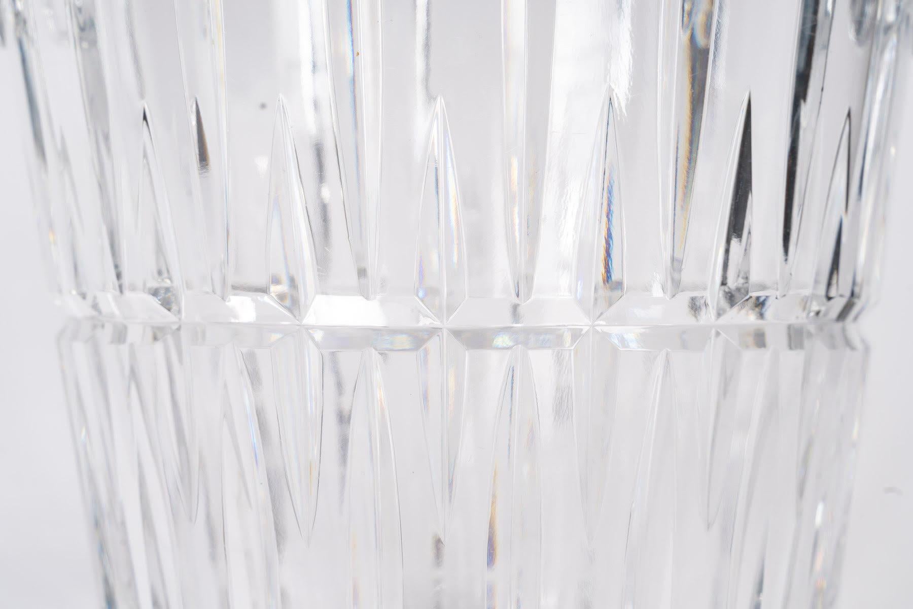 XIXe siècle Seau à glace en cristal taillé, 20e siècle. en vente