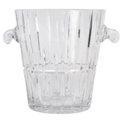 Seau à glace en cristal taillé, 20e siècle.