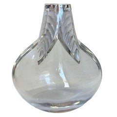 Cut Crystal "Osumi" Art Glass Bud Vase by Marie Claude for Lalique