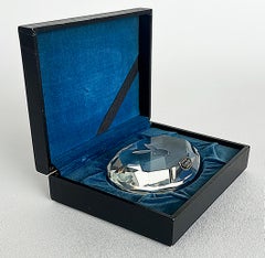 Cut Crystal "Playboy Bunny" Commemorative Paper Weight, Original Box