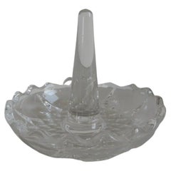 Cut Crystal Ring Holder with undulating Edges