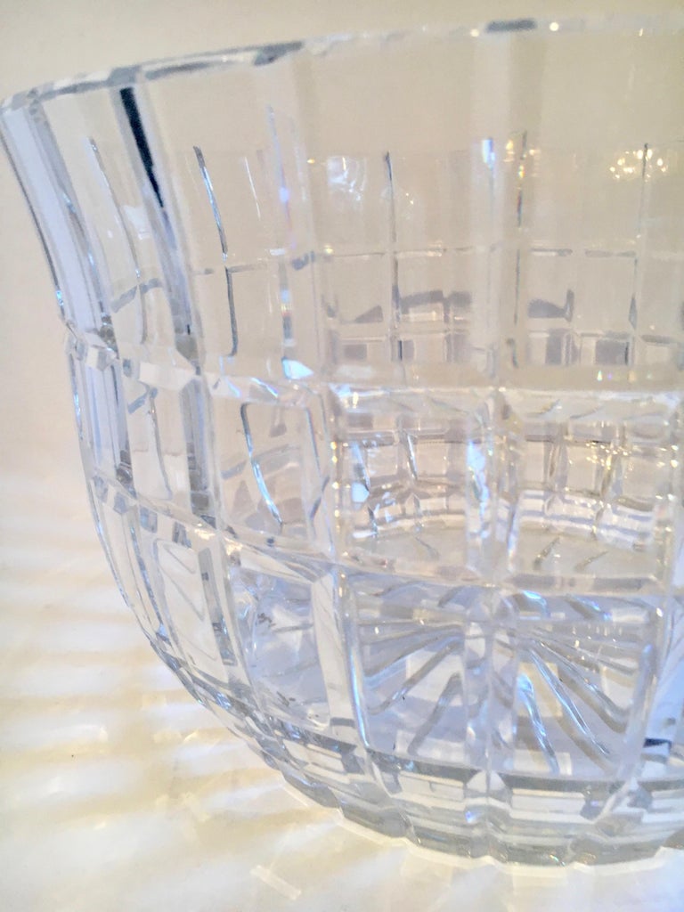 Cut Crystal Serving Bowl For Sale at 1stDibs