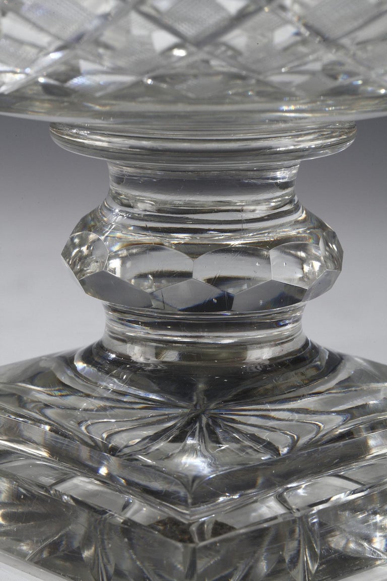 Cut Crystal Set of Vases by Baccarat For Sale at 1stdibs
