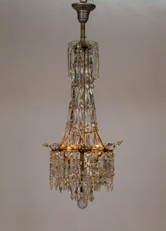 Cut Crystal Spear Empire Chandelier