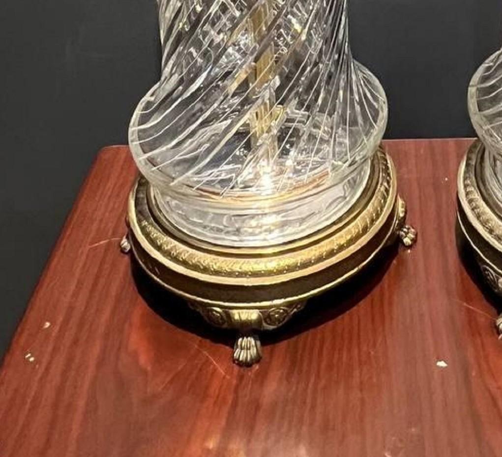 American Cut Crystal Table Lamps