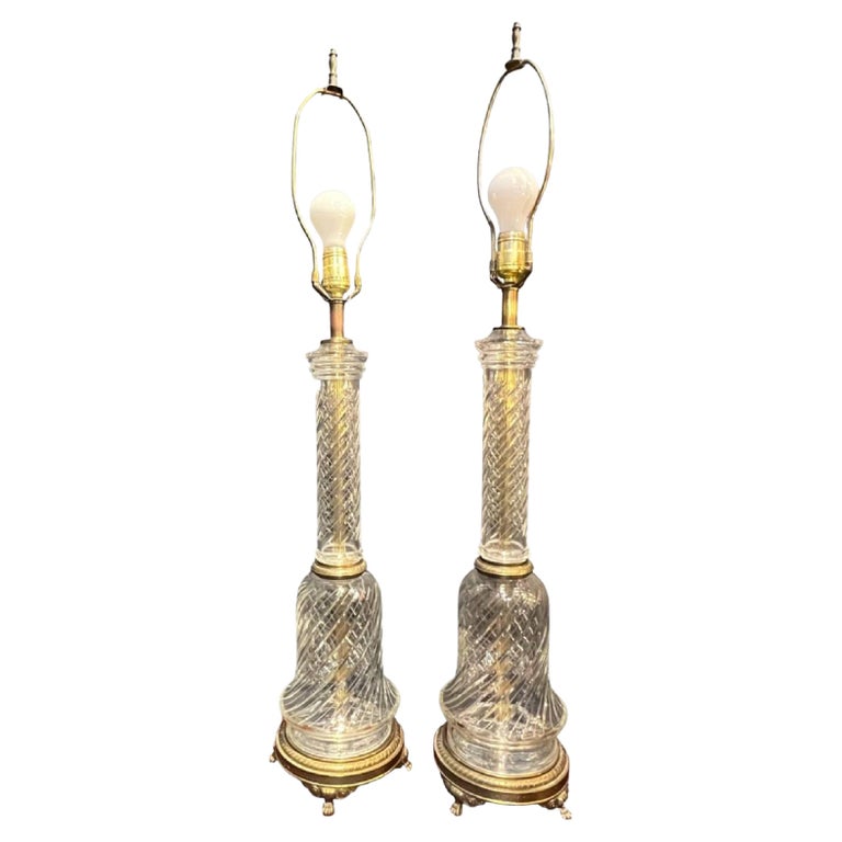 Cut Crystal Table Lamps For Sale at 1stDibs