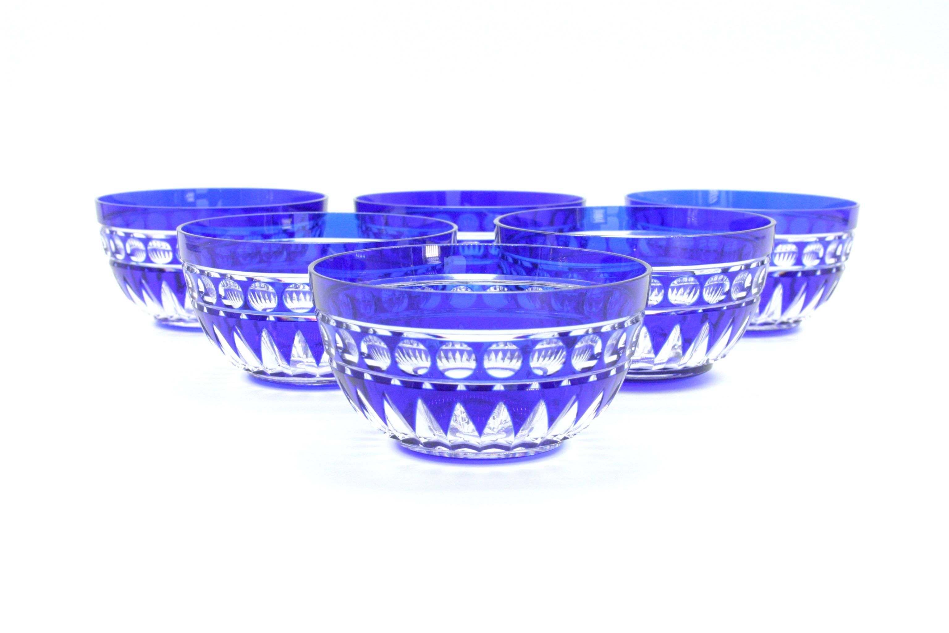 Cut Crystal Tableware Serving Bowl Service / 9 People For Sale 6