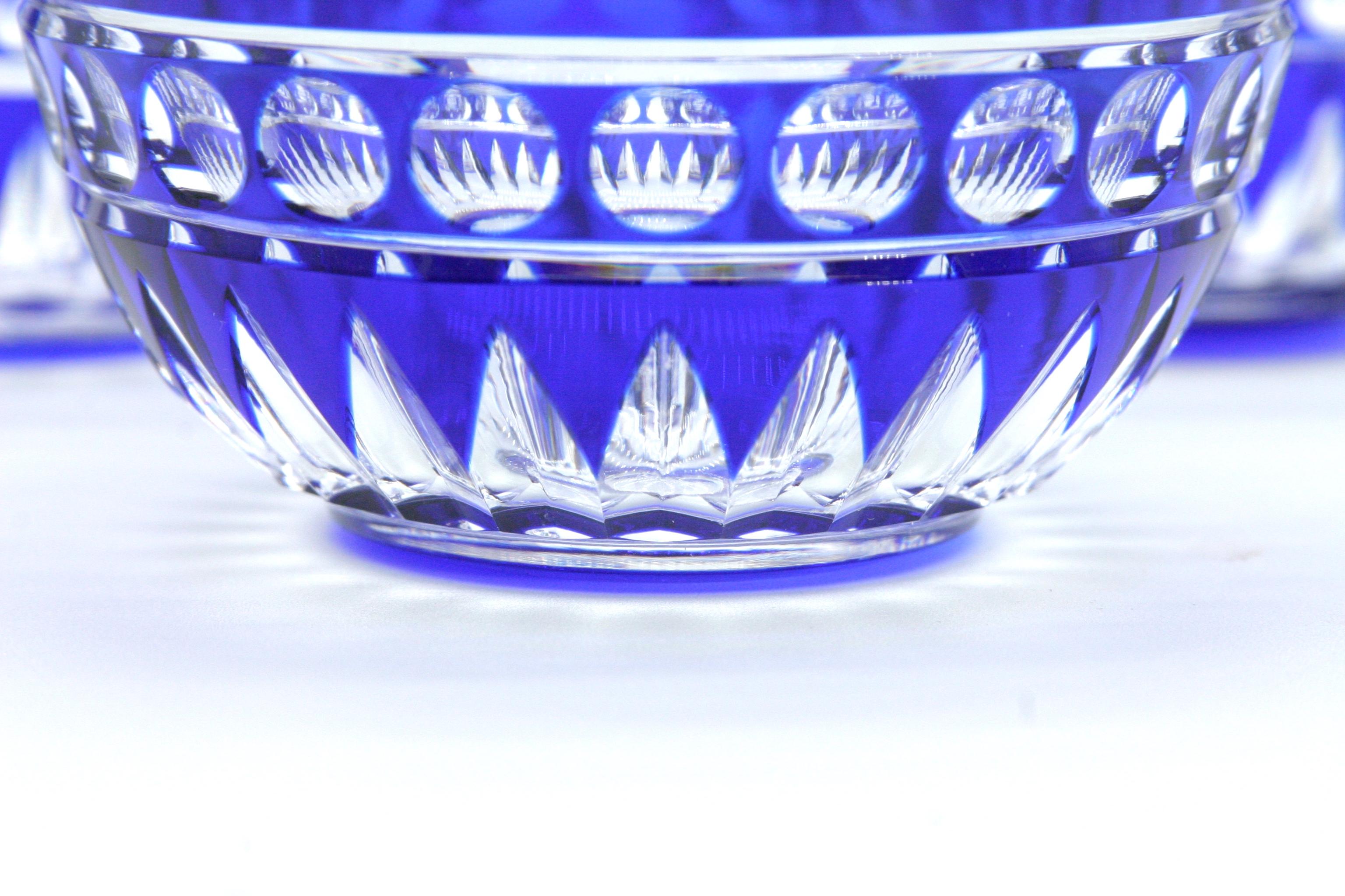 Cut Crystal Tableware Serving Bowl Service / 9 People For Sale 7