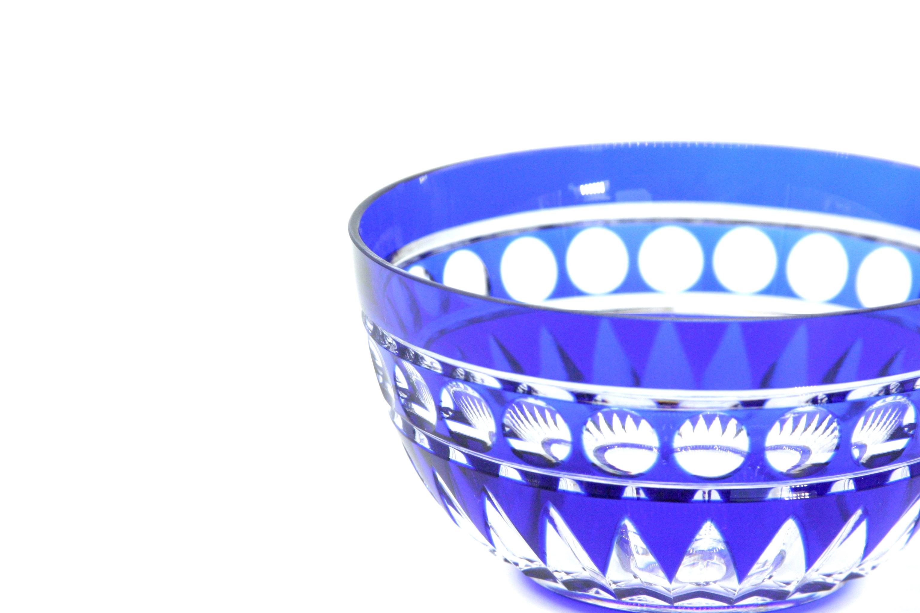 Cut Crystal Tableware Serving Bowl Service / 9 People For Sale 9