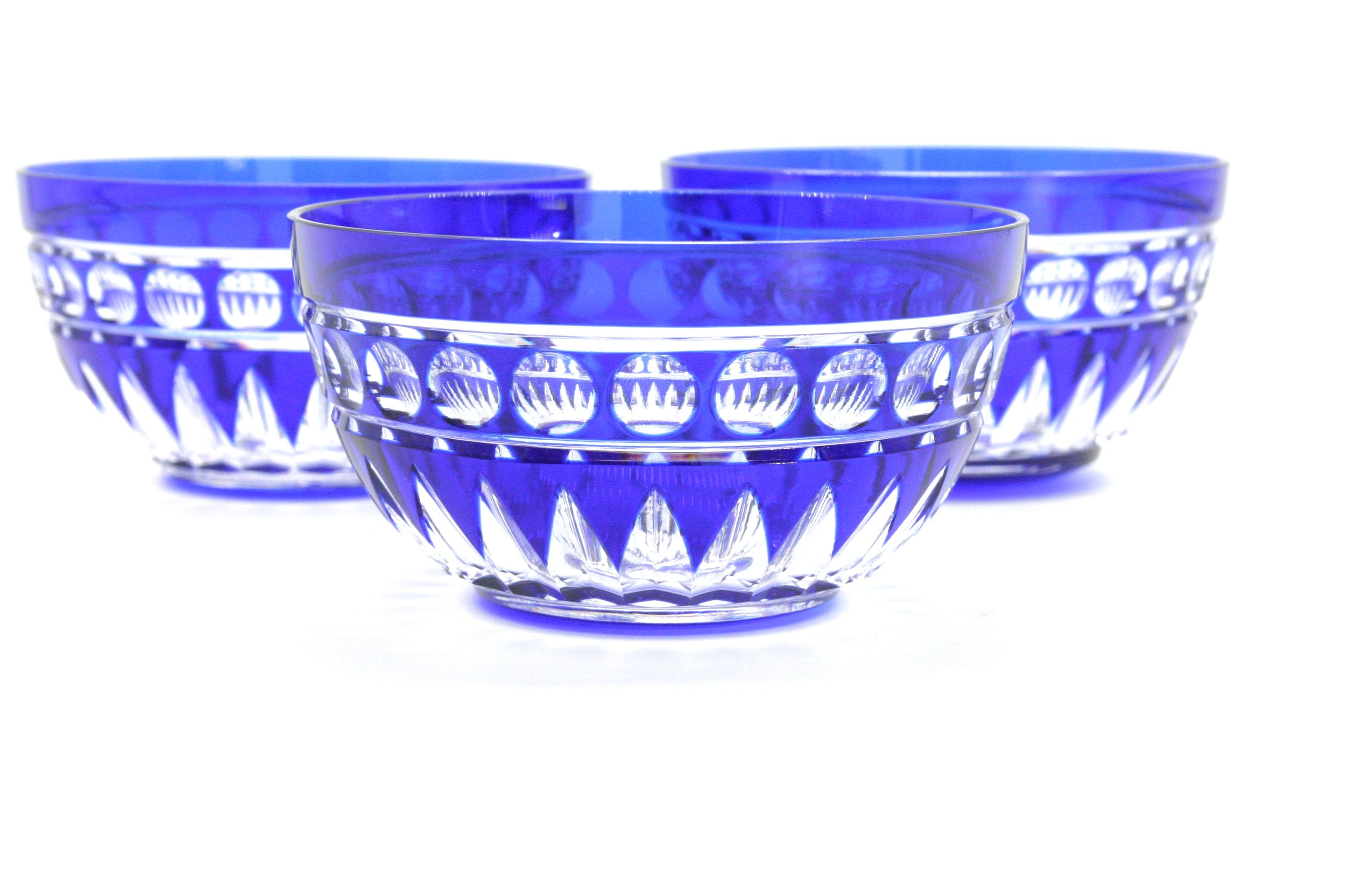 Cut Crystal Tableware Serving Bowl Service / 9 People For Sale 1