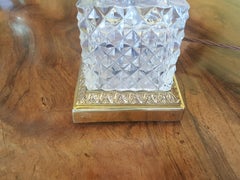 Cut Glass and Gilt Metal Mounted Table Lamp