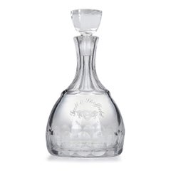 Cut Glass and Silver Sherry Decanter by Roberts & Belk