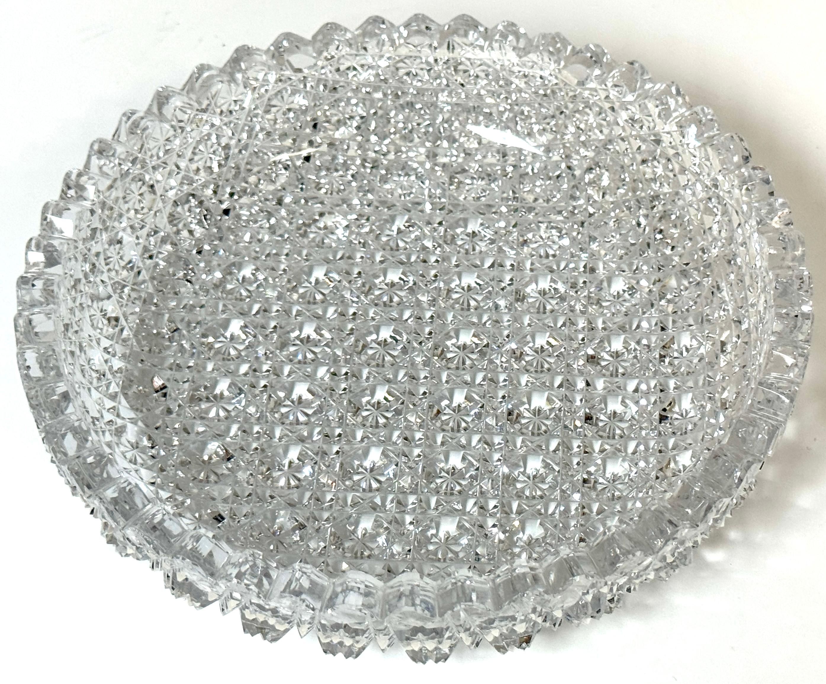 Rare or Custom Order American Brilliant Cut Glass Bowl, Attrib. Hawkes For Sale 12