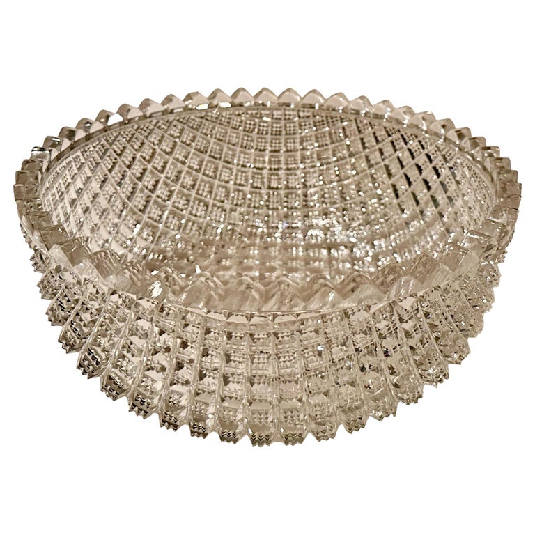 Cut Glass Bowl For Sale at 1stDibs