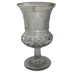 Geschliffene Glas-Sellerie-Vase