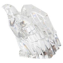 Cut Glass Eagle Figurine by Donald Pollard for Steuben