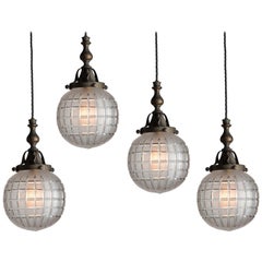 Cut Glass Globe Pendant
