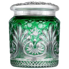 Cut Glass Humidor by Stevens & Williams