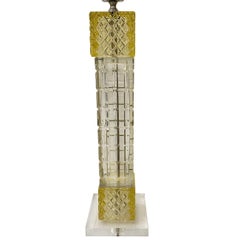 Cut Glass Lamp