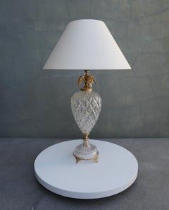 Cut Glass Pineapple Table Lamp