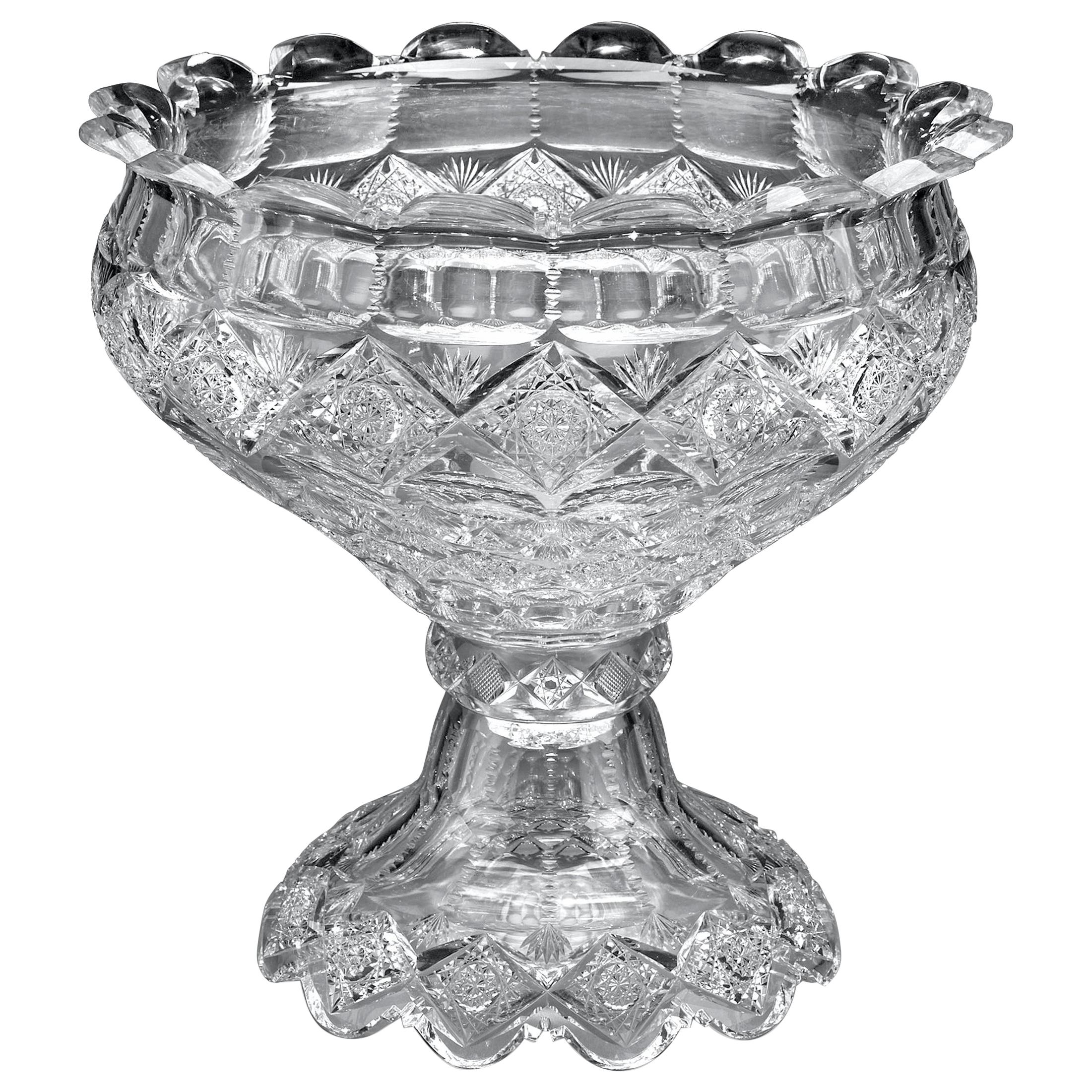 Cut Glass Punch Bowl by Sinclaire