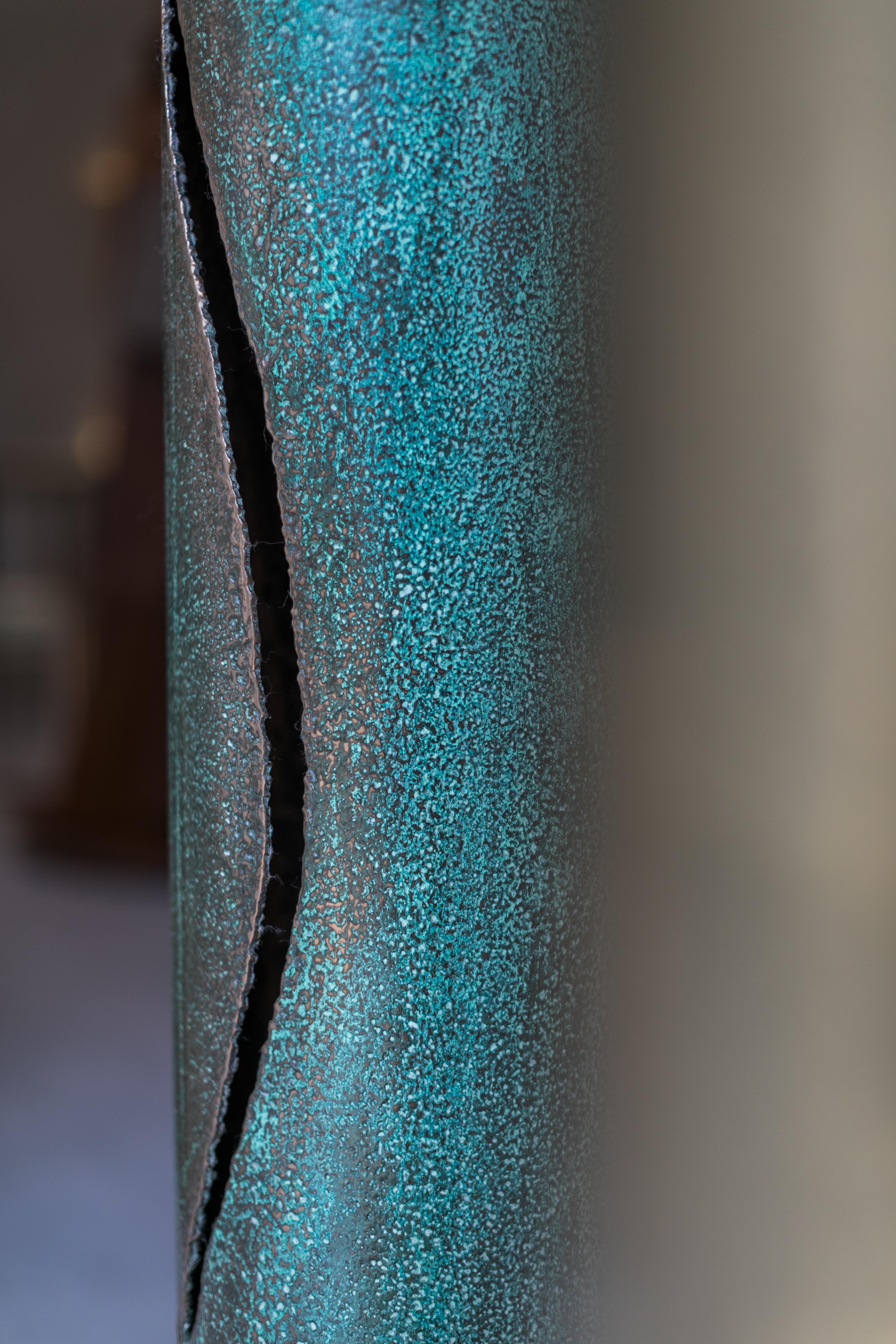 Modern Cut Light II Oxidised Green Gianluca Pacchioni For Sale