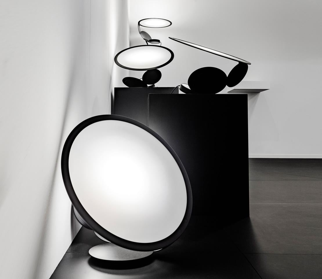 Italian Cut Modern Aluminum LED Table Lamp by Timo Ripatti