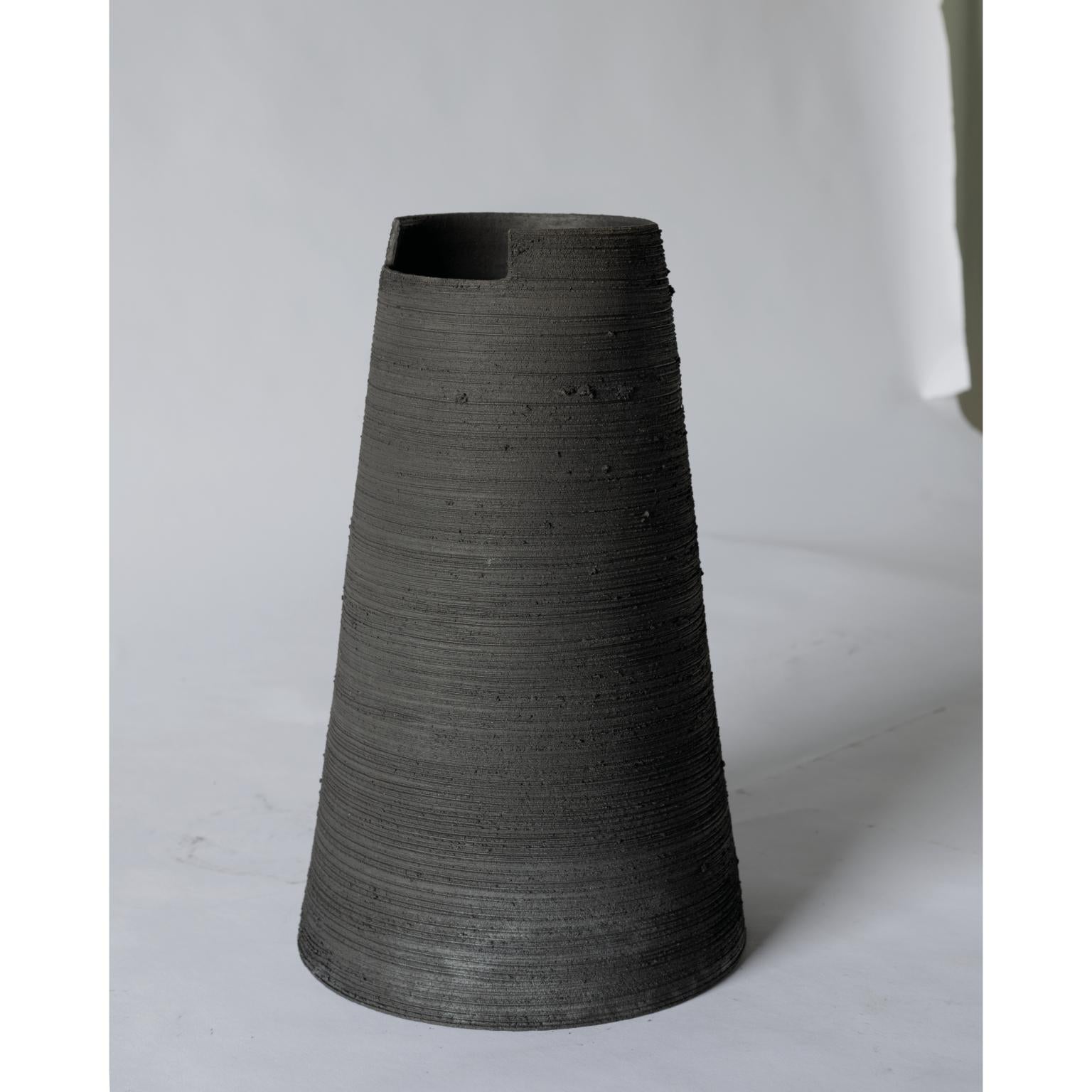 Altro Vaso alto trasparente Cut Naked Raku di Studionudo in vendita