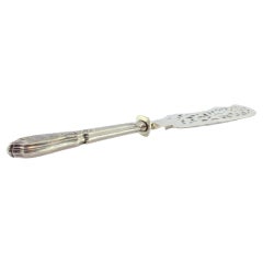 Cut-out silver fish knife Antique Cut-out silver fish knife