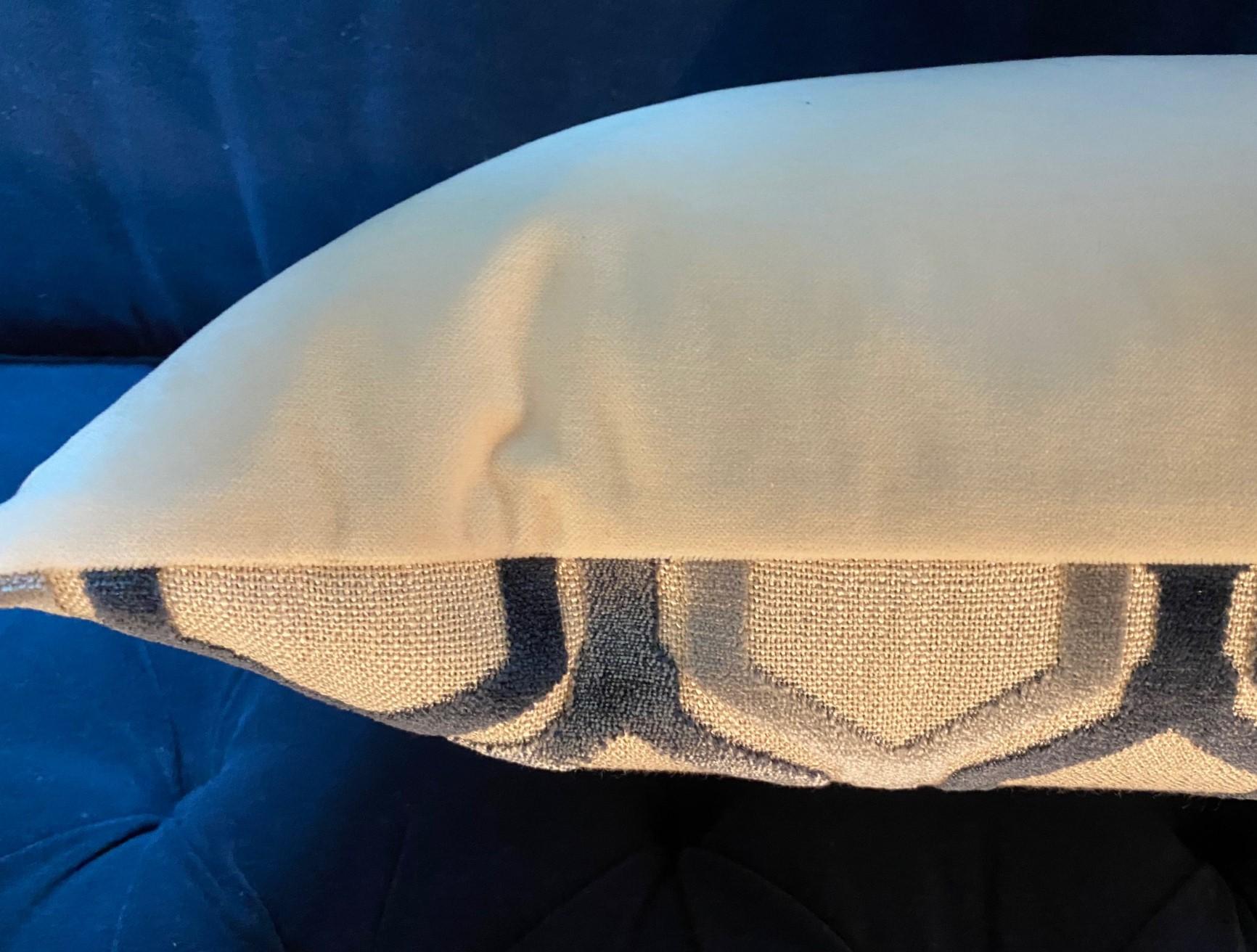 Cut Velvet Geometric Pillow For Sale 2