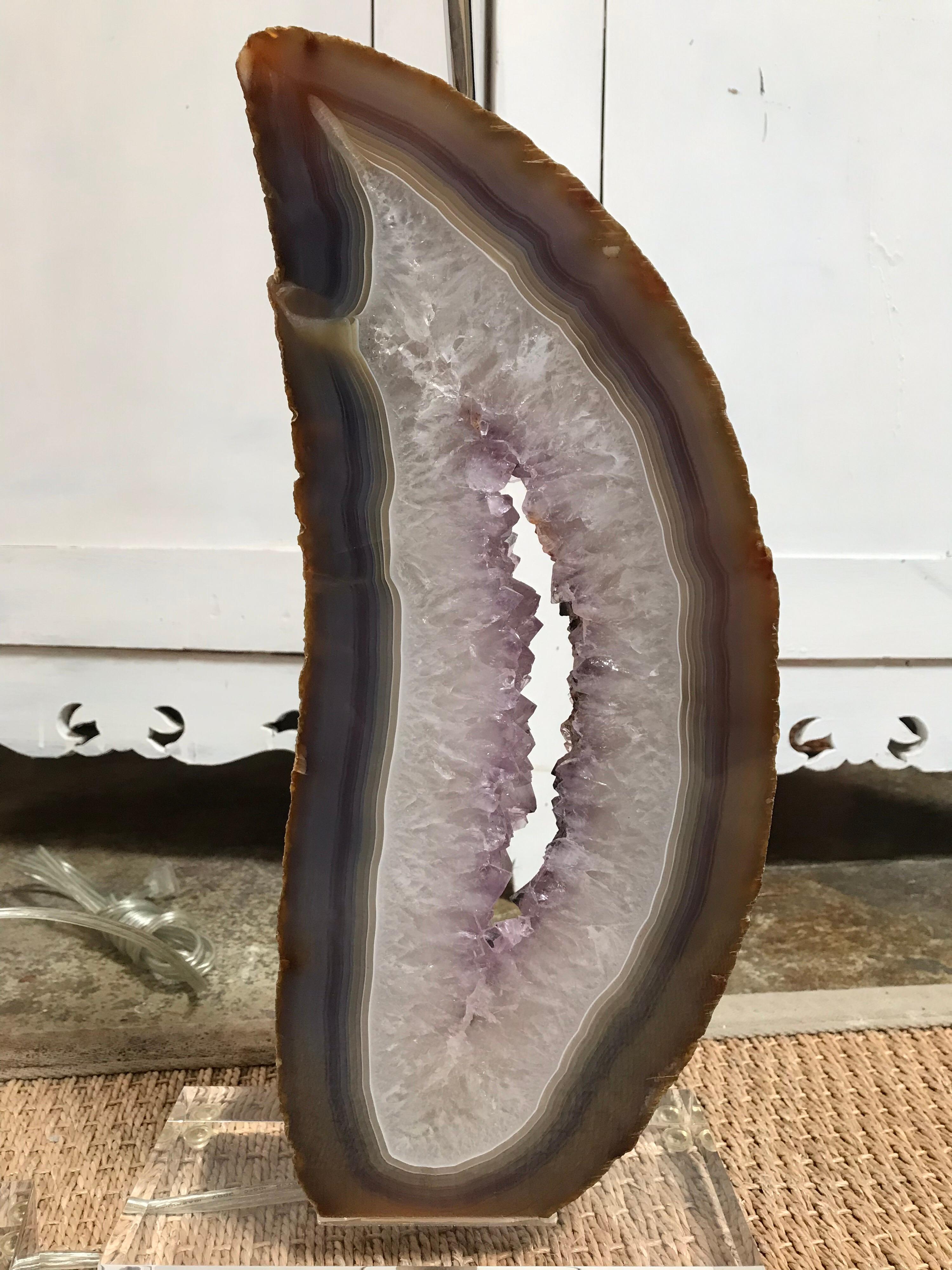 Cutaway Agate Rock 'Lung' Lamps 3